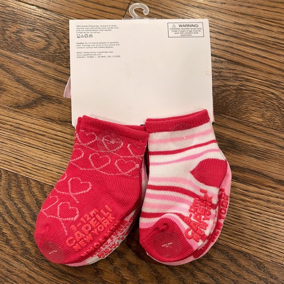 Capelli New York baby girl pink sock and headband bundle - Picture 6 of 9